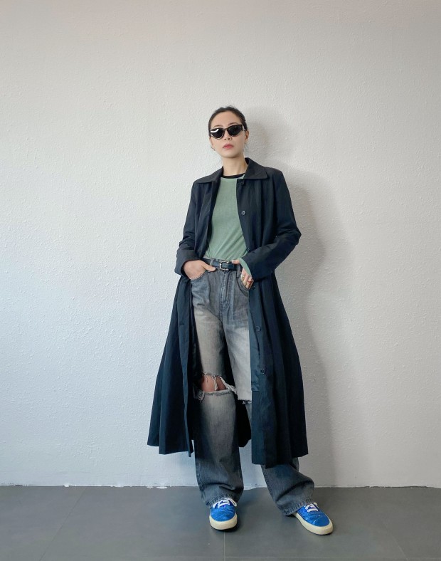 Black Destroyed Jeans #250202